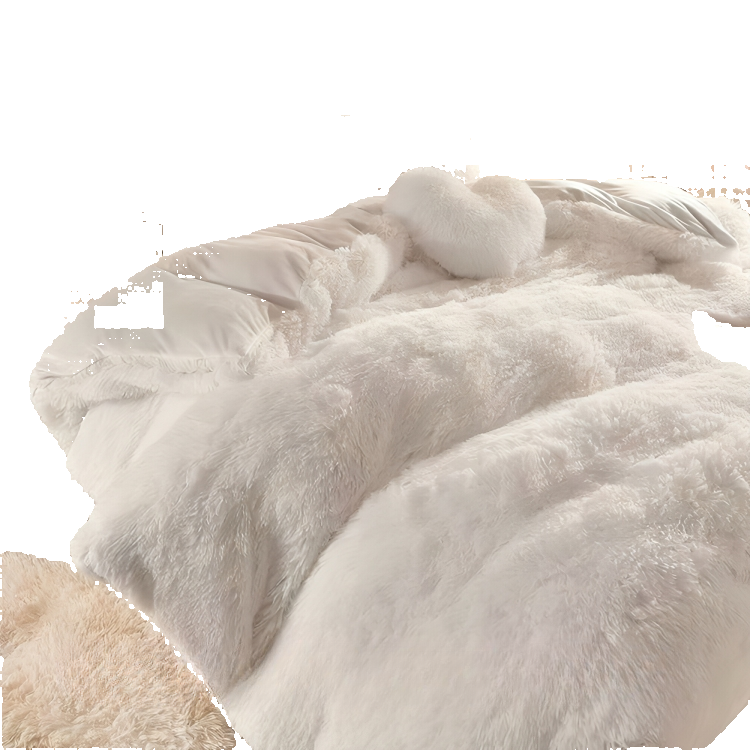 Trzyczęściowy Zestaw Pościeli Welurowej z Aksamitnym Akcentem