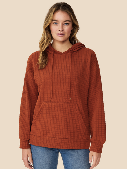 Delilah | Kobiecy sweter z kapturem i regulowanym sznurkiem