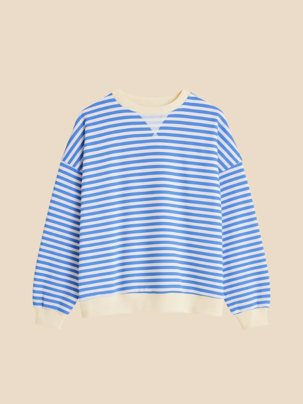 Mabel | Kobiecy sweter w paski o oversize'owym kroju