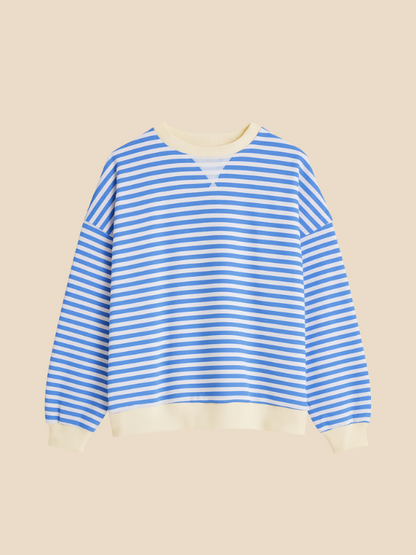 Mabel | Kobiecy sweter w paski o oversize'owym kroju