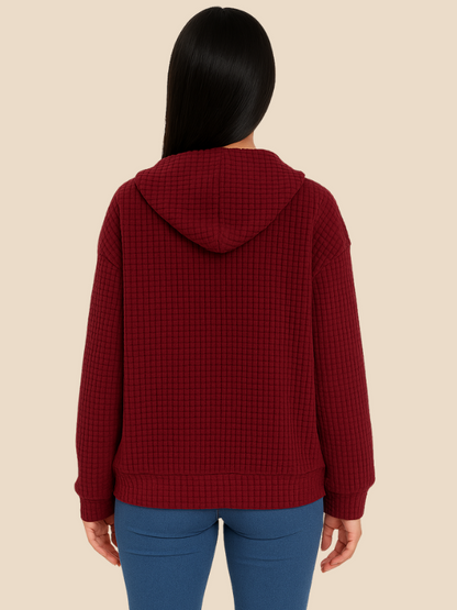 Delilah | Kobiecy sweter z kapturem i regulowanym sznurkiem