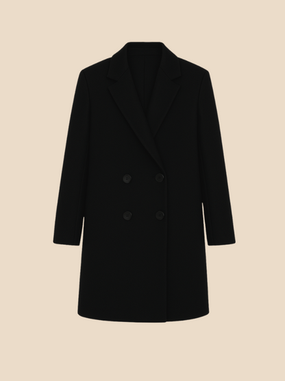 Emily | Klasyczny Damski Płaszcz z Podwójnym Zapięciem