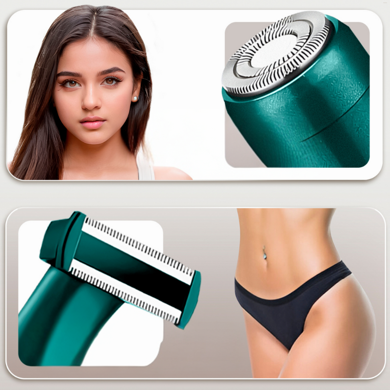 TrimEase - 4-in-1 Bikini Trimmer in Classic Green