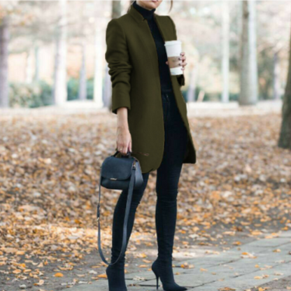 Reginel | Damski płaszcz zimowy z kołnierzem