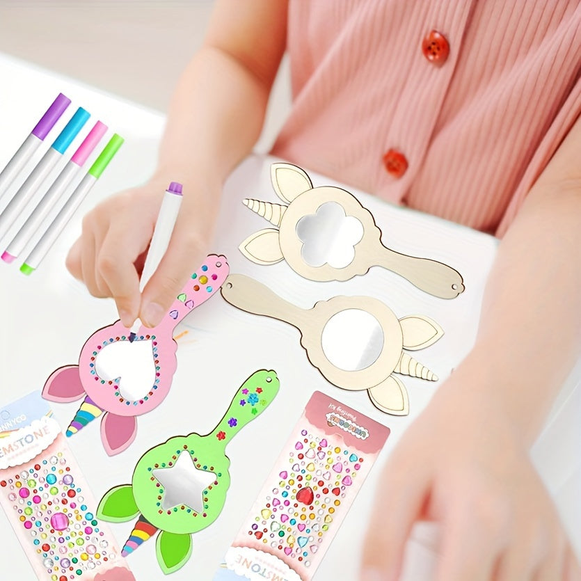 WhimsyReflections - DIY Jednorożcowe Lustro z Ręcznie Malowanym Wzorem