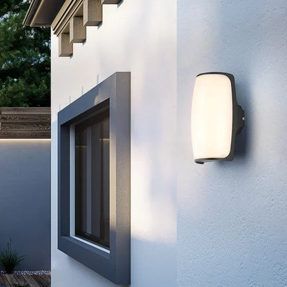 Astyra - Nowoczesna Czarna Wodoodporna Lampa LED Zewnętrzna IP65