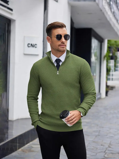 Jayden | Stylowy Męski Sweter z Suwakiem