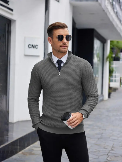 Jayden | Stylowy Męski Sweter z Suwakiem