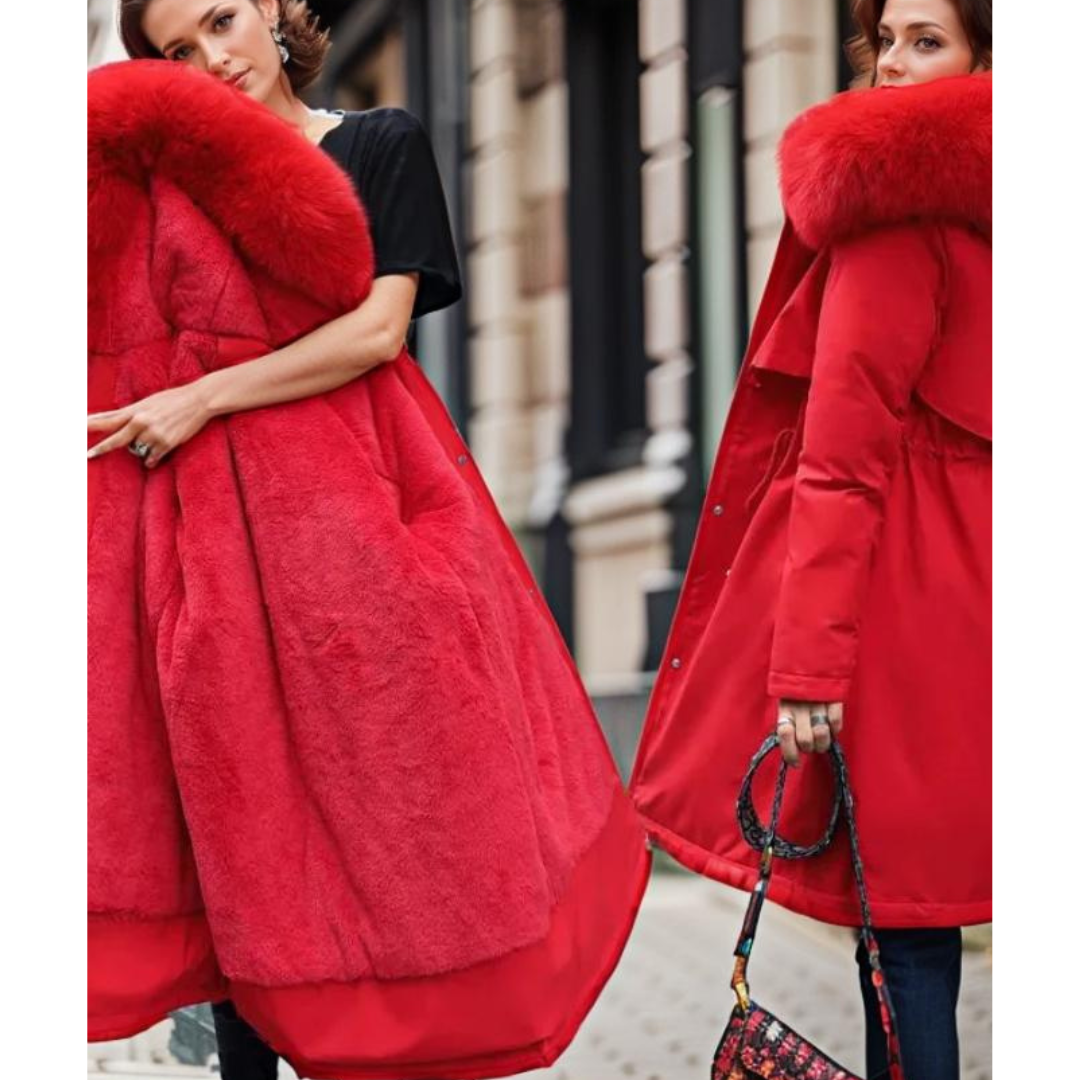 Stylowa Damska Kurtka Parka z Kapturem - Ciepła i Wygodna