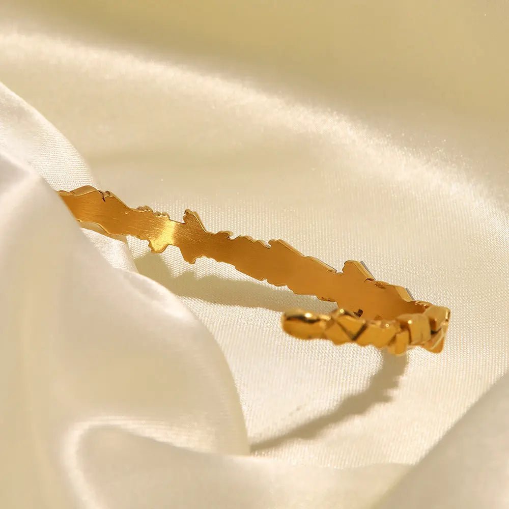 Emma - Luksusowa pozłacana bransoletka z cyrkoniami