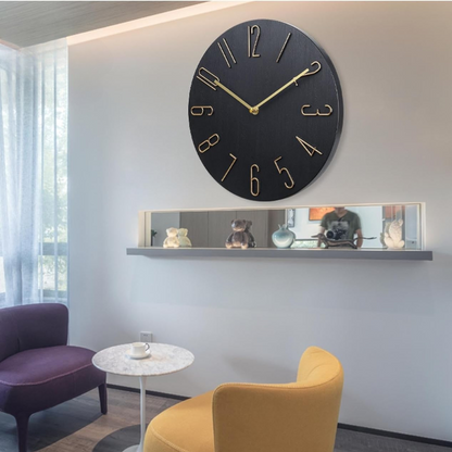 Stylowy Zegar Ścienny z Kolorowym Akcentem