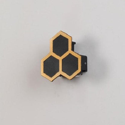 LumaHive - Kreatywna lampa ścienna LED w kształcie plastra miodu do oświetlenia zewnętrznego