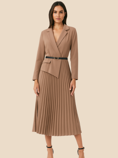 Alexis | Women's Blazer Dress with Pleats