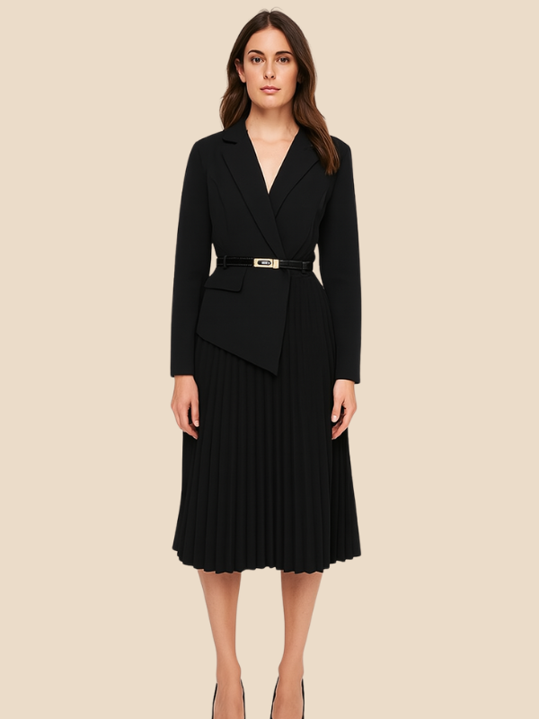 Alexis | Women's Blazer Dress with Pleats