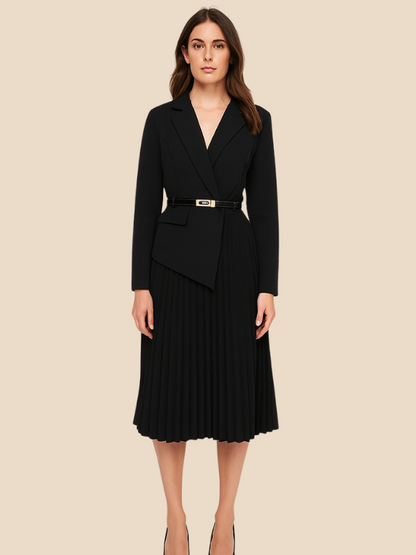 Alexis | Women's Blazer Dress with Pleats