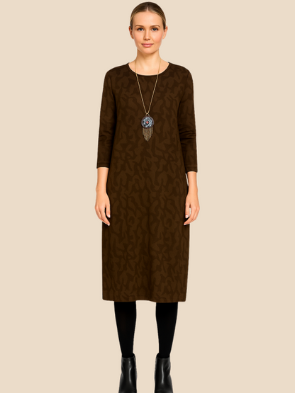 Aria | Stylowa Zimowa Sukienka Damska z Kieszeniami