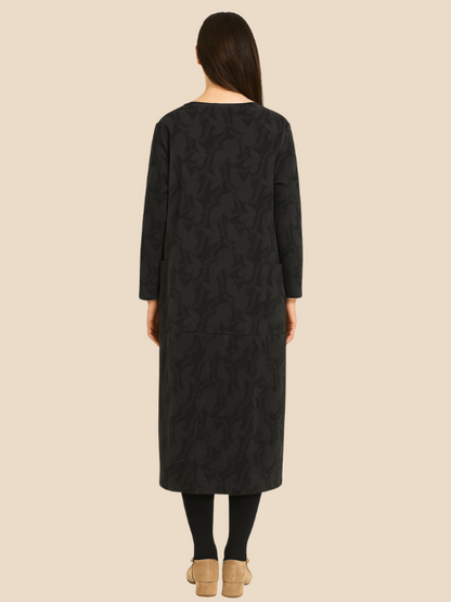 Aria | Stylowa Zimowa Sukienka Damska z Kieszeniami