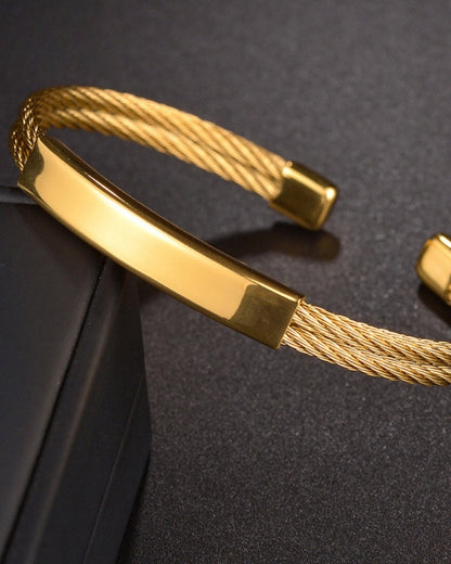 Torque Cable Bracelet