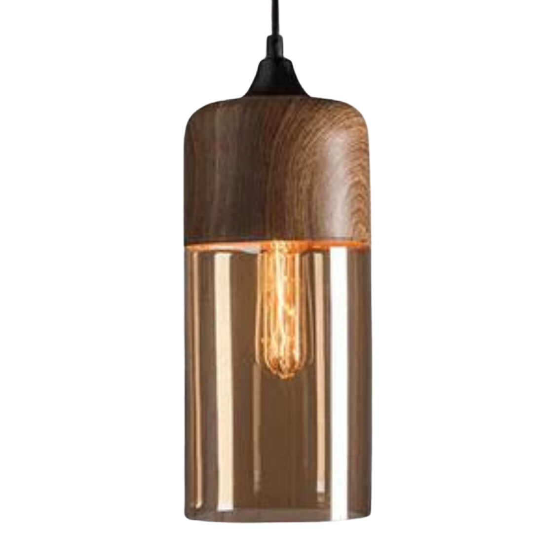 NordLuna - Elegancka skandynawska lampa sufitowa z drewna