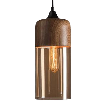 NordLuna - Elegancka skandynawska lampa sufitowa z drewna