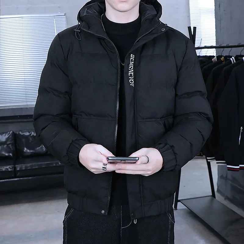 WW - Męska zimowa kurtka - Ciepła, wypełniona, luźny krój