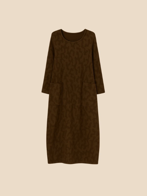 Aria | Stylowa Zimowa Sukienka Damska z Kieszeniami