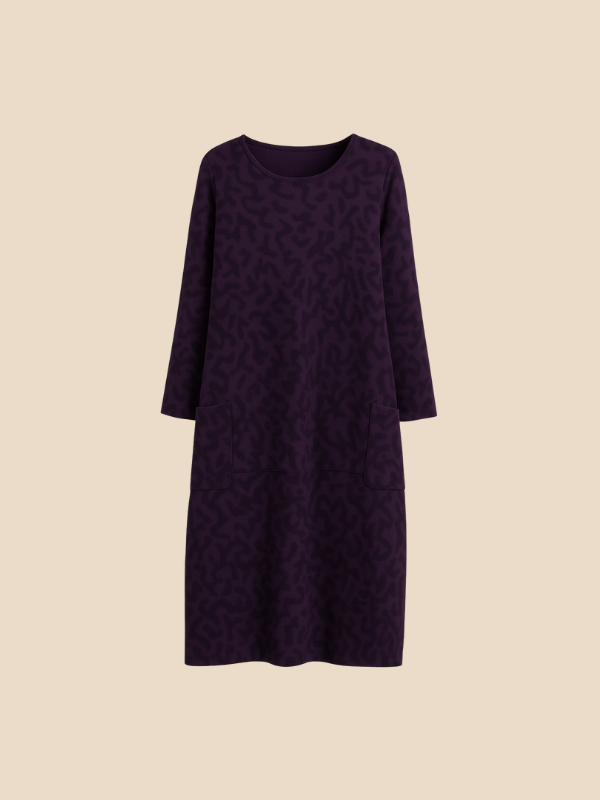 Aria | Stylowa Zimowa Sukienka Damska z Kieszeniami