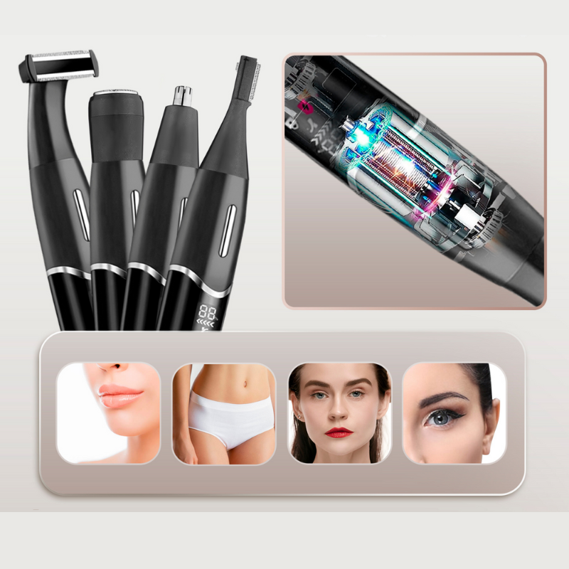 FlawlessTrim - 4 w 1 Zestaw do Pielęgnacji Strefy Bikini