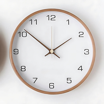 Stylowy Drewniany Zegar Ścienny w Nowoczesnym Designie