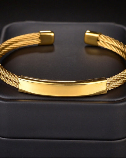 Torque Cable Bracelet
