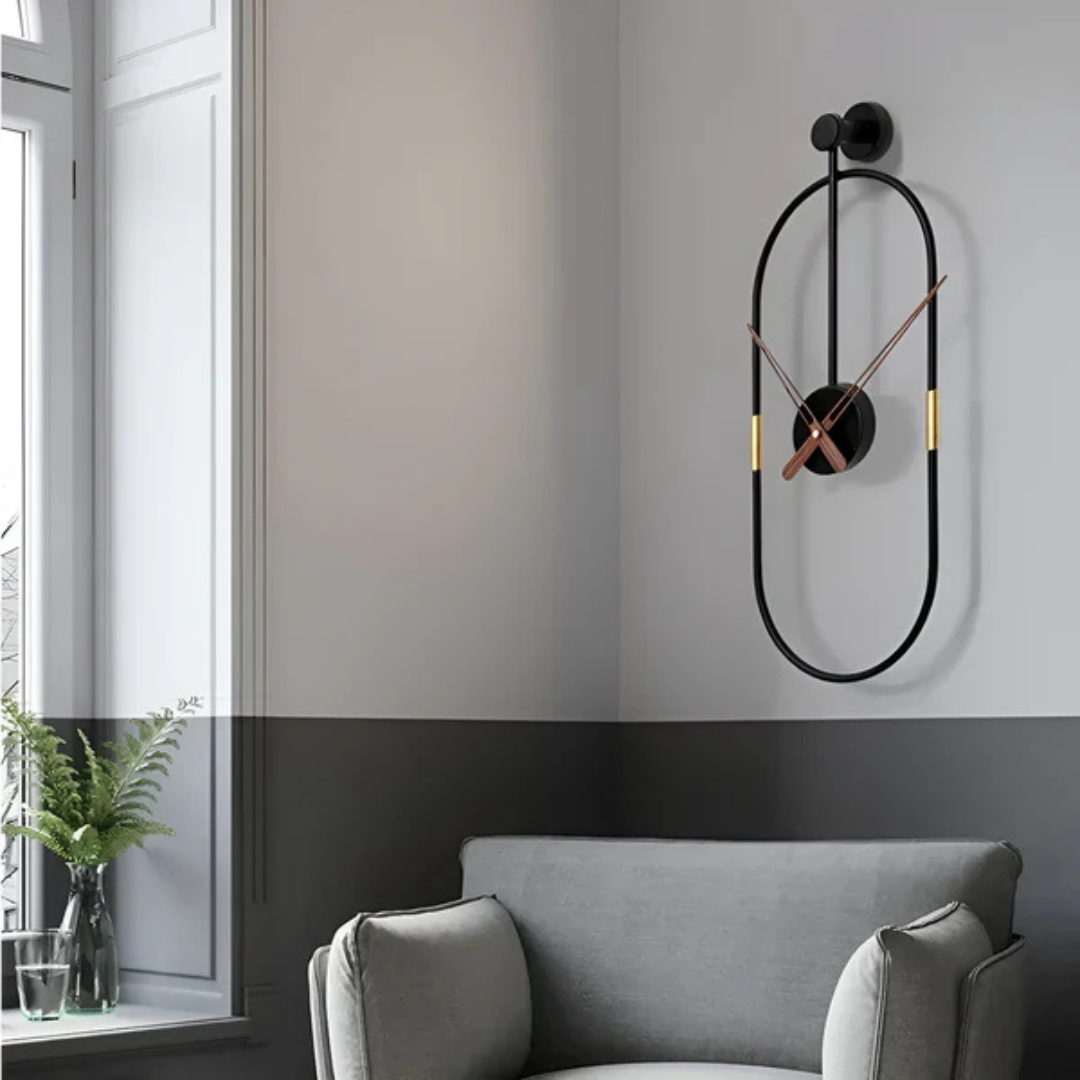 Duży Minimalistyczny Zegar Ścienny