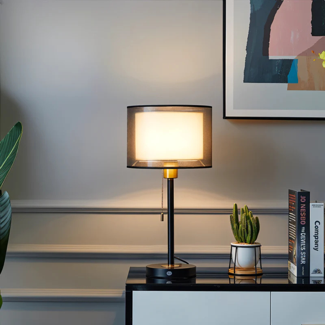 Lampa stołowa Lumis z podwójnym kloszem