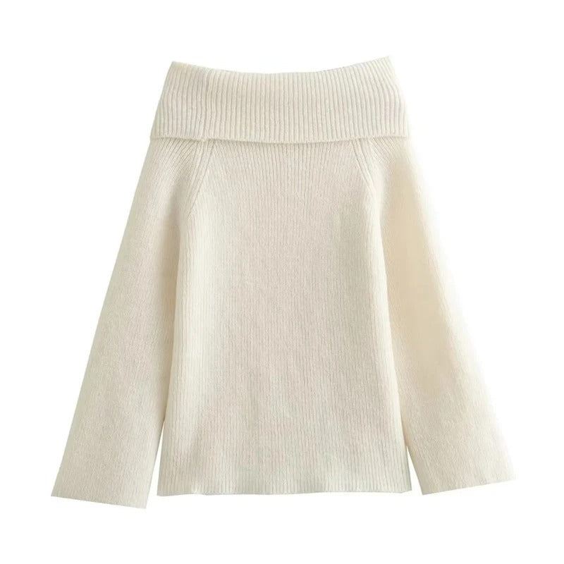 Iris | Elegancki Sweter Off-Shoulder dla Kobiet