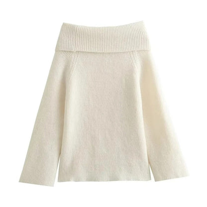 Iris | Elegancki Sweter Off-Shoulder dla Kobiet