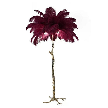 LuxeOstral - Nordic Ostrich Feather Floor Lamp