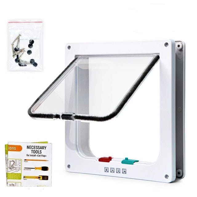 VeiligVouw | Składane drzwi z drzwiczkami dla kotów i systemem zabezpieczeń