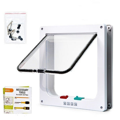 VeiligVouw | Składane drzwi z drzwiczkami dla kotów i systemem zabezpieczeń