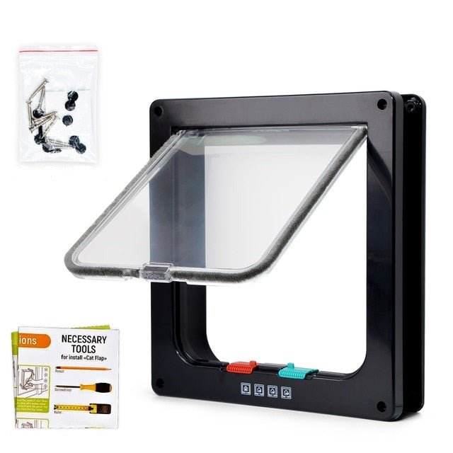 VeiligVouw | Składane drzwi z drzwiczkami dla kotów i systemem zabezpieczeń