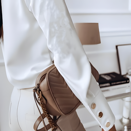 Fiona | Stylowa Bluzka Damska z Długim Rękawem