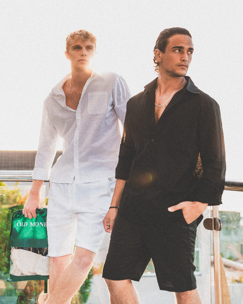 Casablanca - Ekskluzywne Szorty Lnianie