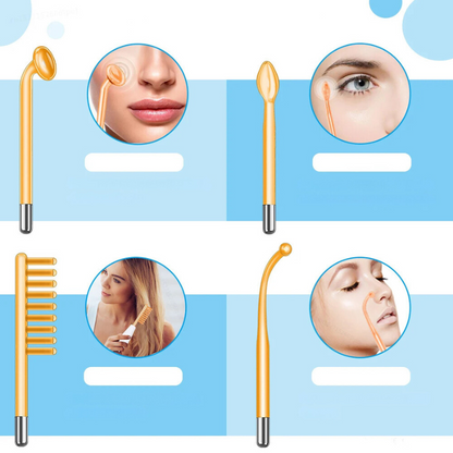 GlowWave - Wysokoczęstotliwościowa Lampa Elektrodowa do Ujędrniania Skóry i Redukcji Zmarszczek