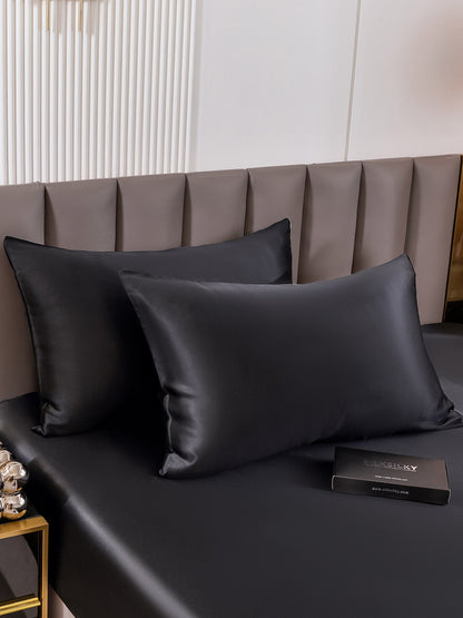 DreamSilk - Zestaw 2 poszewek z jedwabiu morwowego z dyskretnym zamkiem błyskawicznym