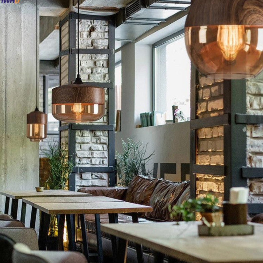 NordLuna - Elegancka skandynawska lampa sufitowa z drewna