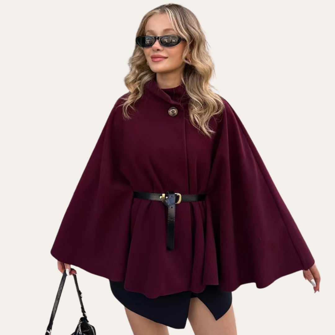 Tania | Elegancki Wełniany Płaszcz Damski