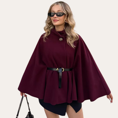 Tania | Elegancki Wełniany Płaszcz Damski