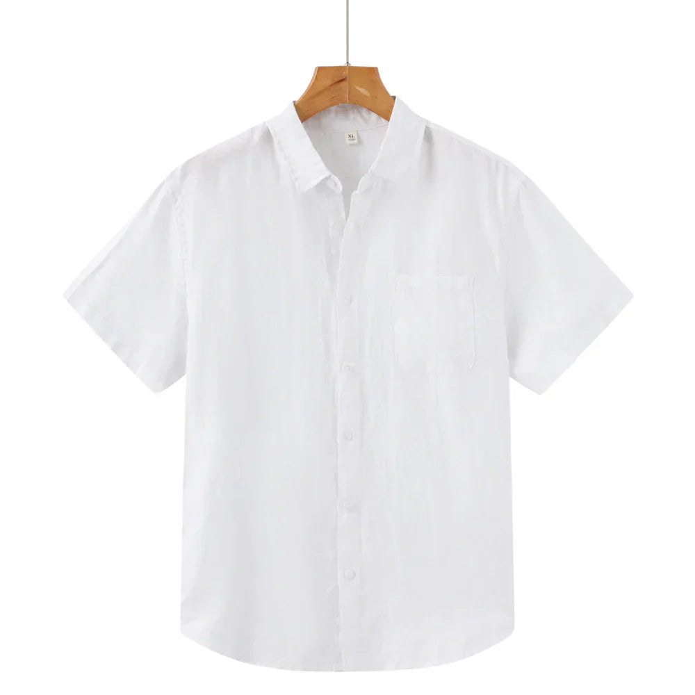 River Shirt - Men's Linen Short Sleeve Top