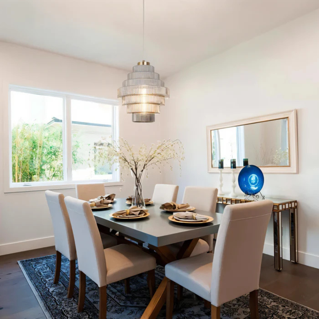 Hebes - Retro Szklana Lampa Wisząca