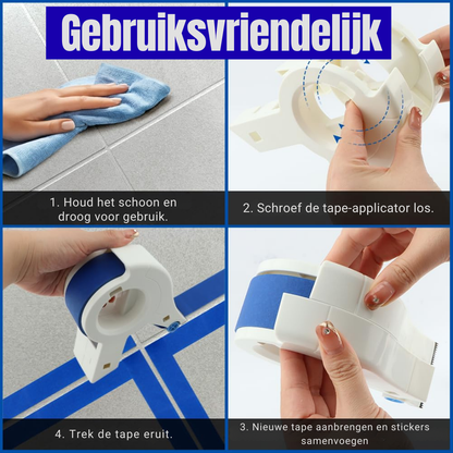 Zestaw z dyspenserem taśmy malarskiej i nożem – 2 rolki w komplecie