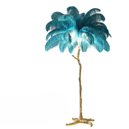 LuxeOstral - Nordic Ostrich Feather Floor Lamp