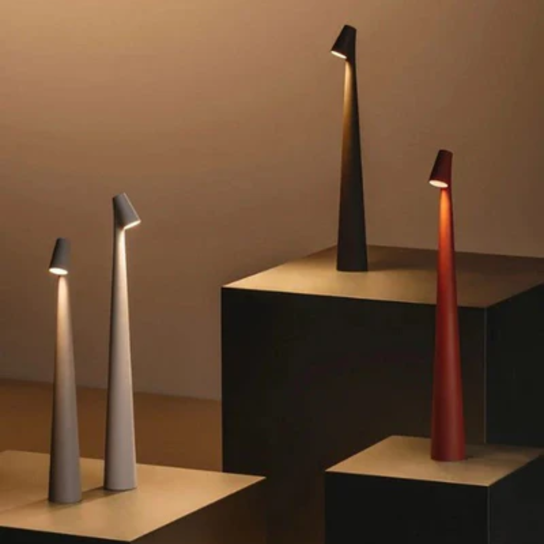 Bezprzewodowa Lampa Stołowa LED w Stylu Skandynawskim - Minimalistyczny Design